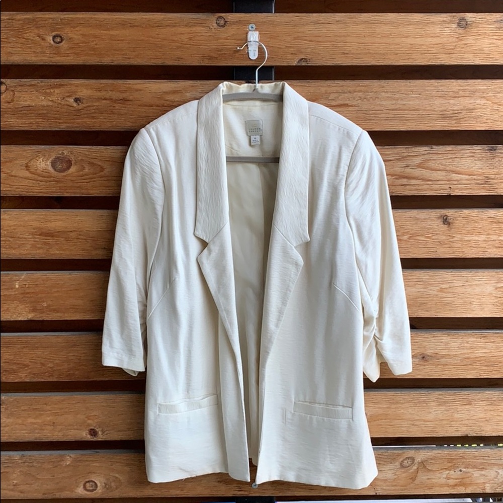 LC Lauren Conrad cream blazer